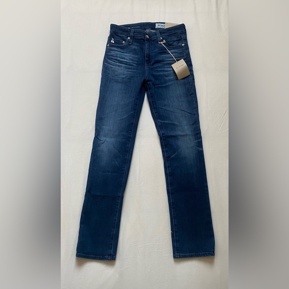 AG Jeans High-Rise Slim Strait Mari Blue Jeans Size 26